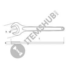 Beta 53 60-Single Open End Wrench Din 894