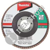 Makita Flap Disc 115Mm Stone C60 (Sanding Brick Stone & Concrete) | By Al Mahroos (Itemshub)
